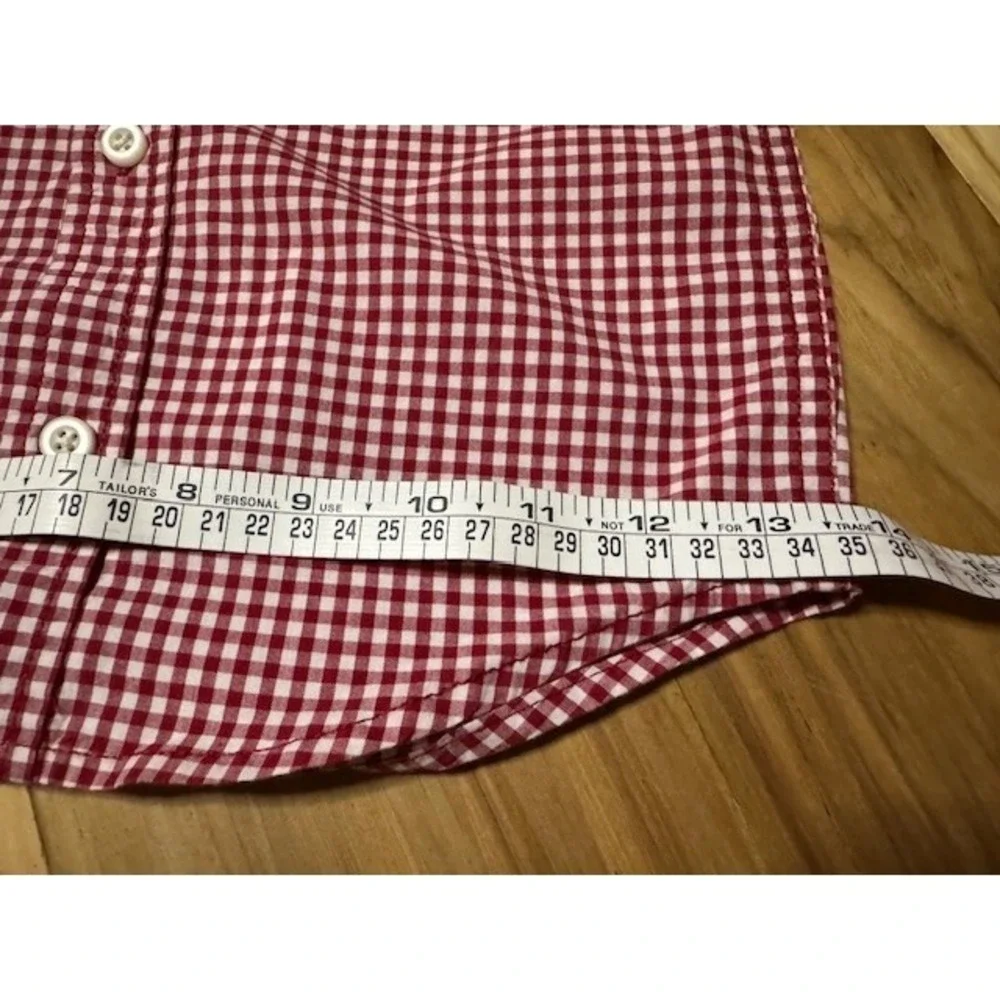 Gymboree‎ Button Down Boy 3T Red White Gingham Check Long Sleeve Shirt